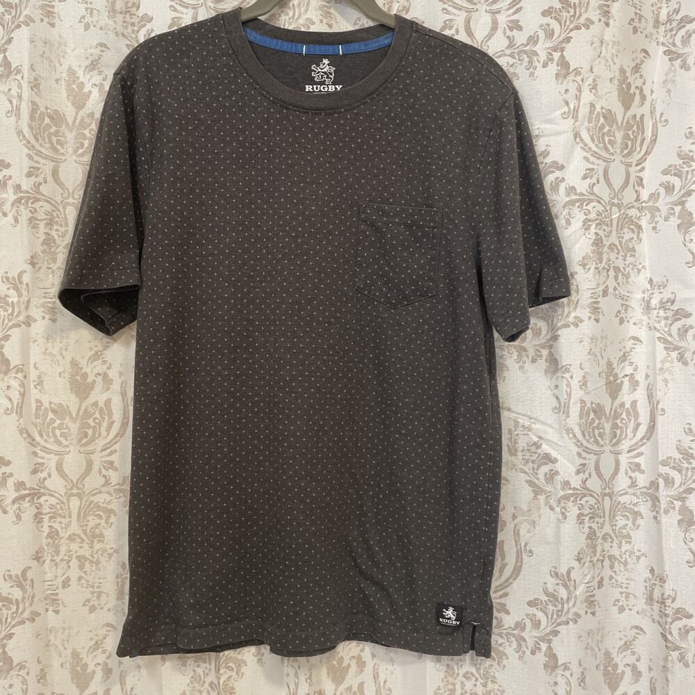 RUGBY Men’s Pocket T-shirt - Dark Gray - Size Medium